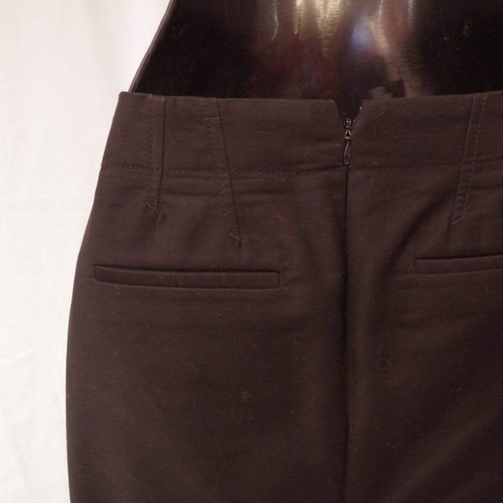 J. Crew No. 2 Pencil Black Cotton Skirt- Sz. 0P - Picture 7 of 8